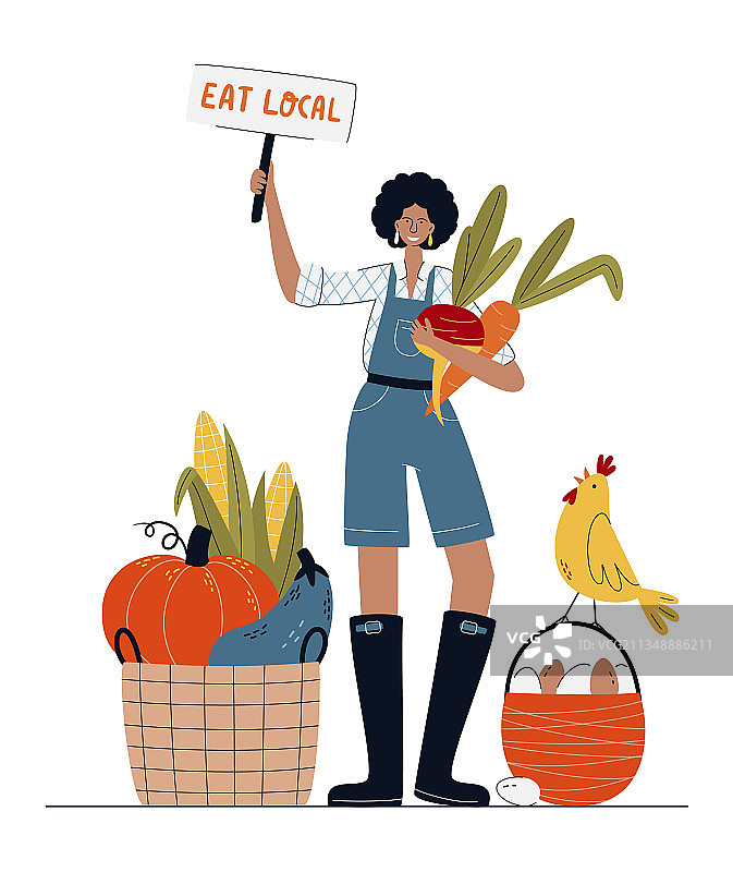 当地农贸市场理念：农妇图片素材