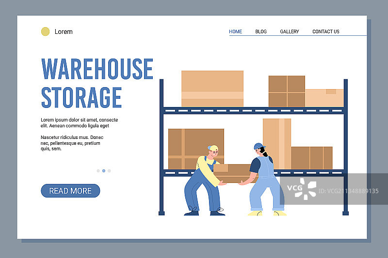 仓库和存储服务网站banner图片素材