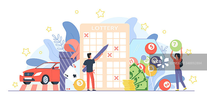 彩票人物博彩游戏猜数字图片素材