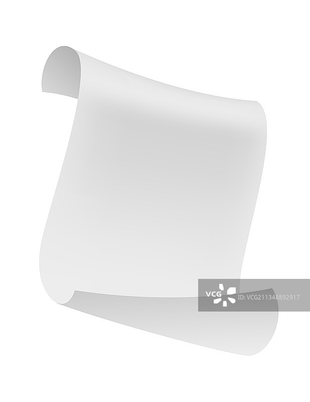 弯曲的纸张掉落图片素材