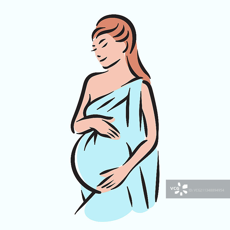 孕妇与腹部图片素材