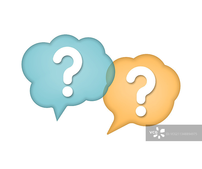 问号对话气泡FAQ标志图片素材