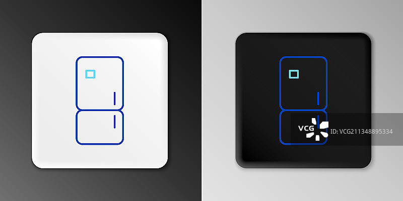 灰色背景上的线条冰箱图标图片素材