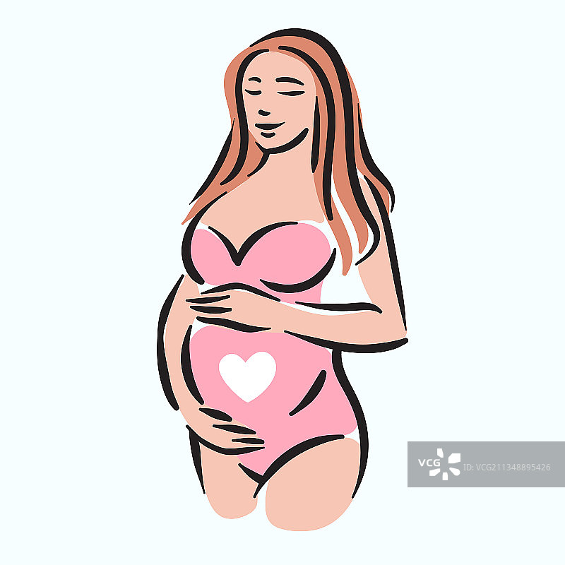 孕妇与腹部图片素材