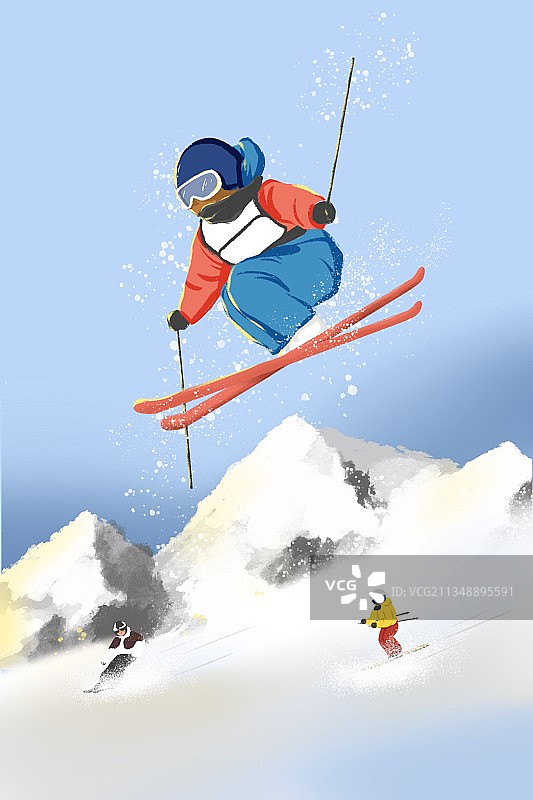 滑雪图片素材