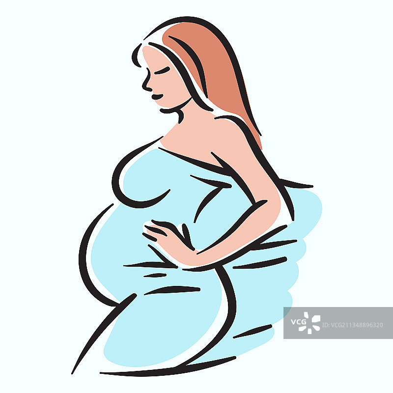孕妇与腹部图片素材