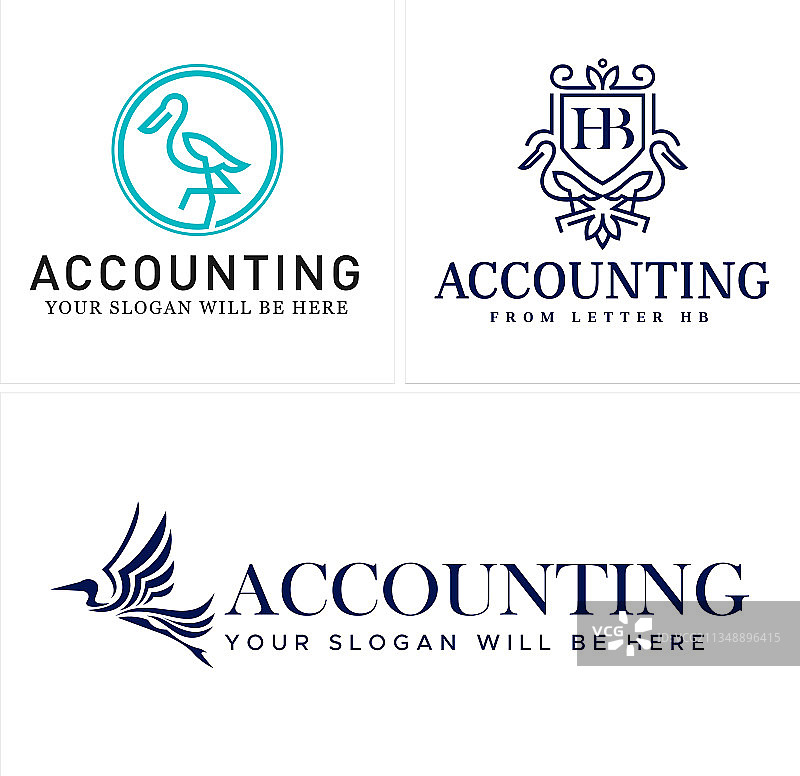 有苍鹭的会计财务管理图片素材