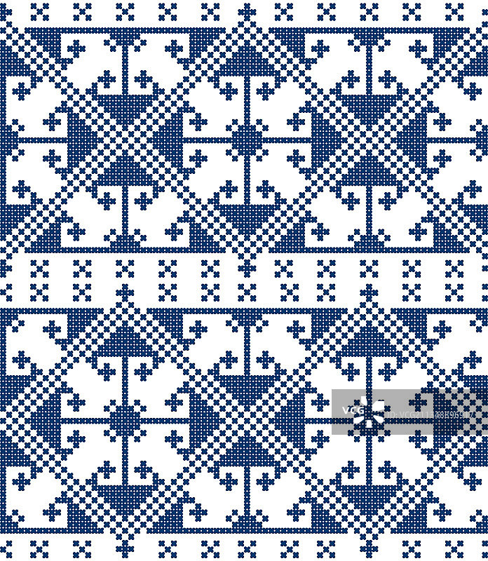 兹米亚涅刺绣民族风无缝图案图片素材