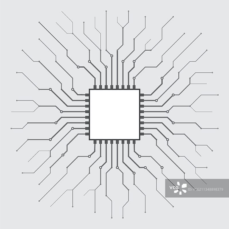 抽象处理器电脑数字芯片印刷图片素材