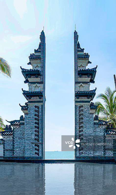 海南琼崖第一山水名胜－三亚大小洞天景点及美丽风光图片素材