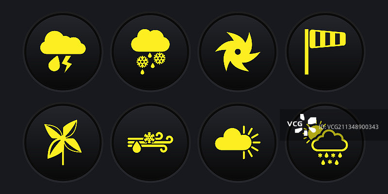 风车锥形风向袋风向标图片素材