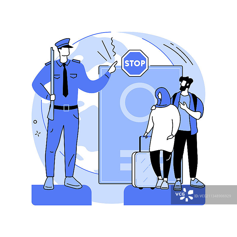 移民政策抽象概念图片素材