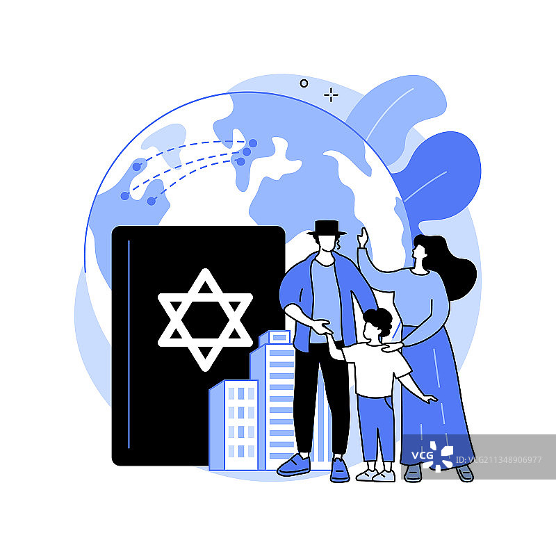 抽象的移民概念图片素材