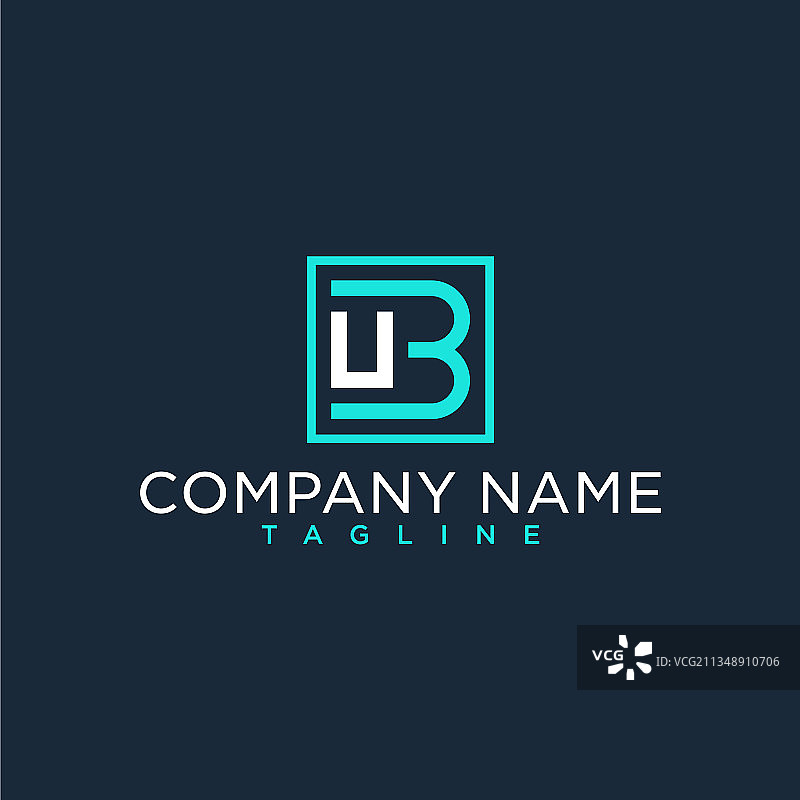 BU字母Logo奢华设计灵感图片素材