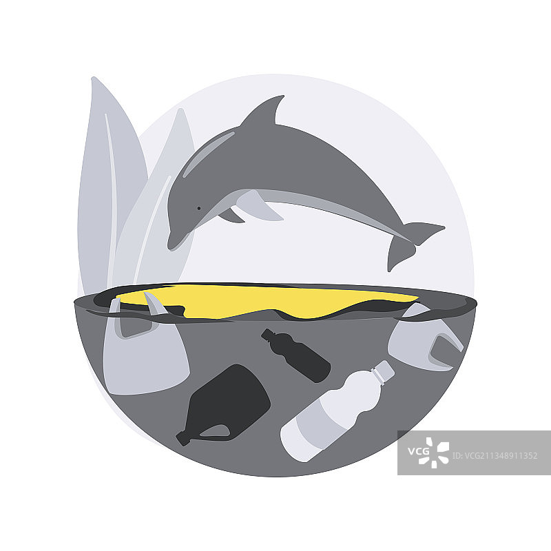 水污染抽象概念图片素材