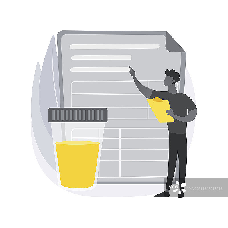 尿液分析抽象概念图片素材