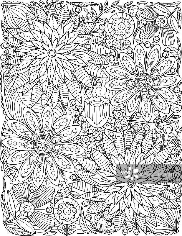 美丽花卉图案图片素材