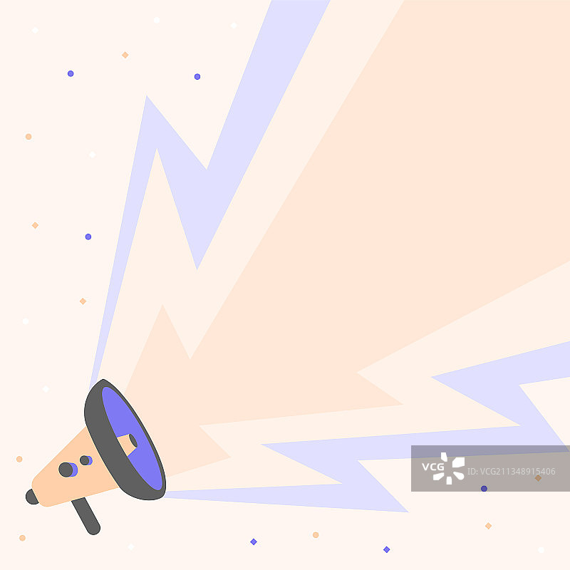 发出闪电的扩音器图片素材