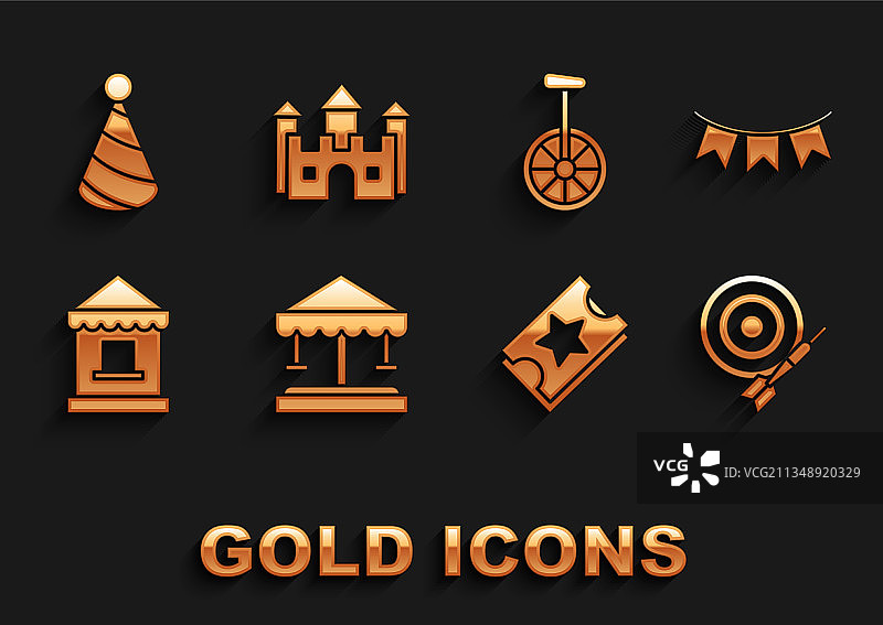 旋转木马嘉年华花环合集图片素材