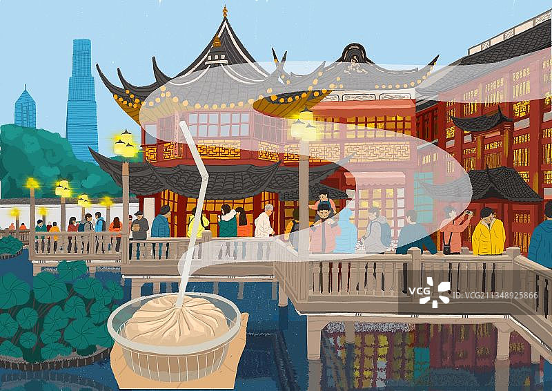 老上海城隍庙图片素材
