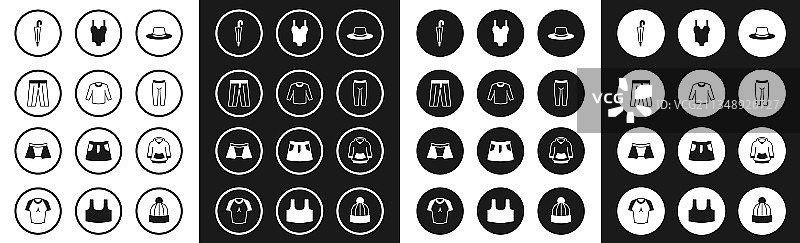 男士帽子、毛衣、裤子、雨伞、打底裤组合图片素材