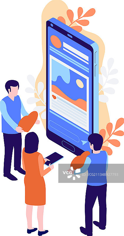 2.5D社交媒体图标图片素材