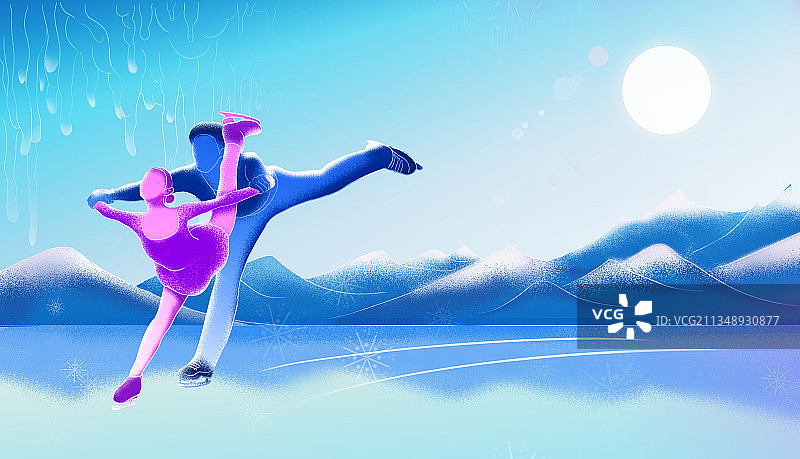 运动项目双人花样滑冰图片素材