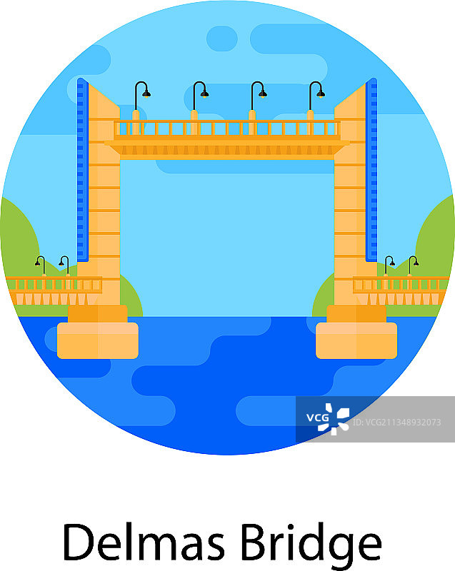 德尔马斯桥图片素材