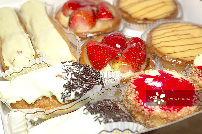 盘中甜点特写图片素材