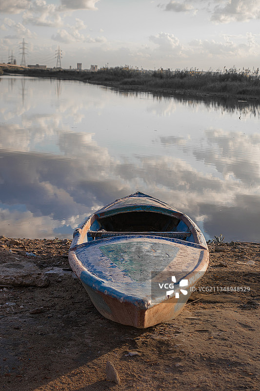 亚历山大湖泊风景，埃及亚历山大省图片素材