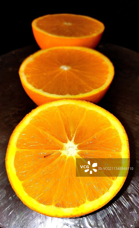橙子切片特写图片素材