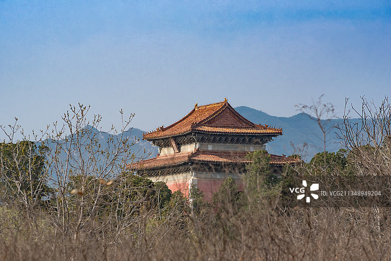 北京明十三陵永陵明楼图片素材
