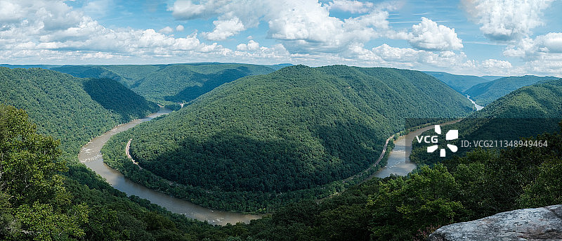 美国新河峡谷的壮丽景色图片素材
