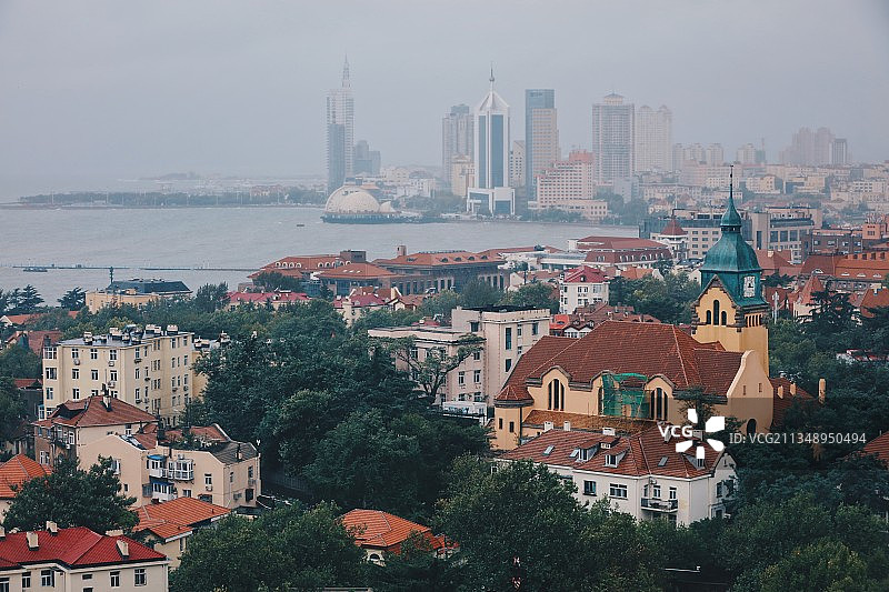 青岛天主堂图片素材