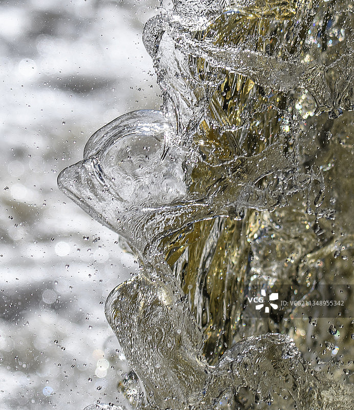 冰冻水特写图片素材