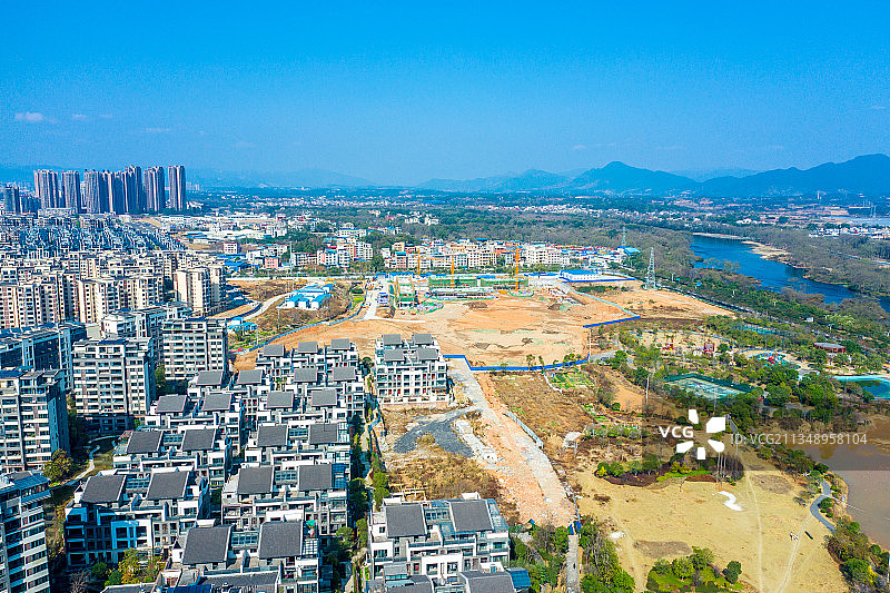 桂林叠彩滨江区城市建筑图片素材