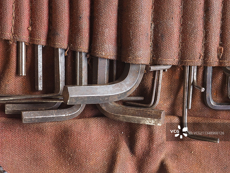 内六角扳手特写图片素材