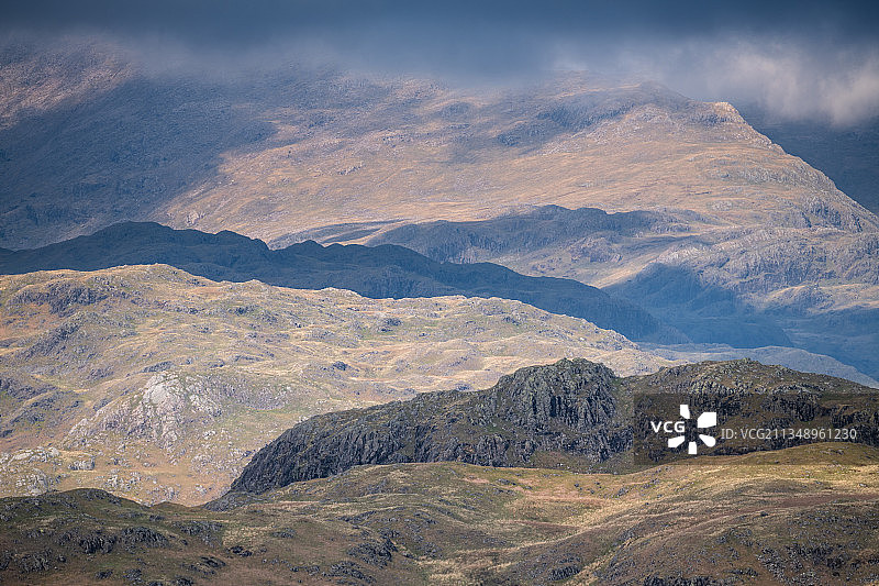 英国哈德诺特山口的壮丽山景图片素材