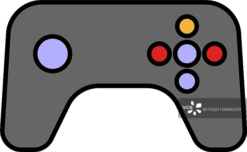 白色背景上的游戏杆玩具图片素材