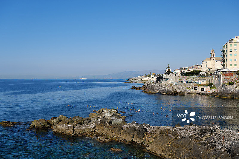 意大利热那亚Quinto al Mare海景图片素材