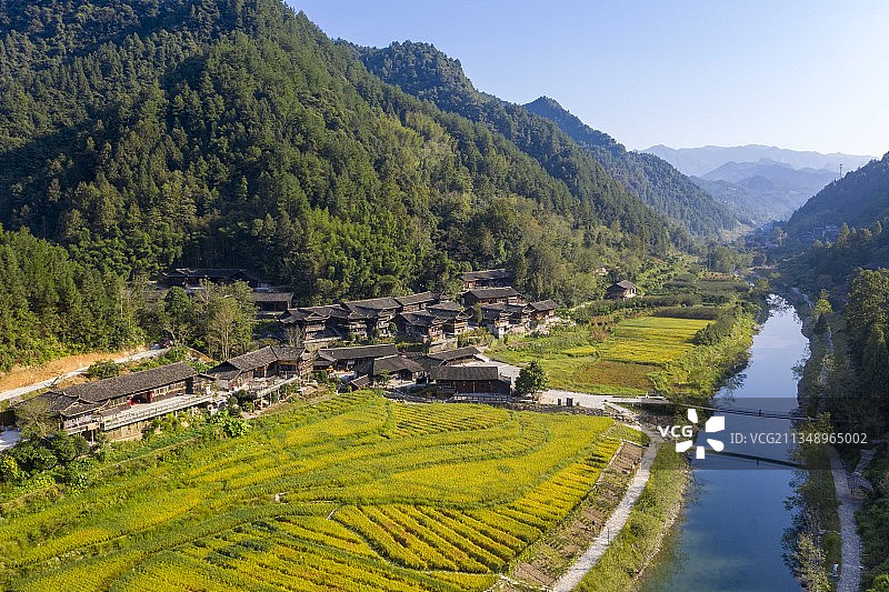 湖北宣恩彭家寨秋日风光图片素材