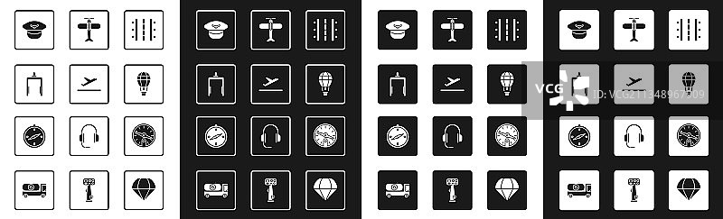 机场跑道飞机起飞金属探测器图片素材