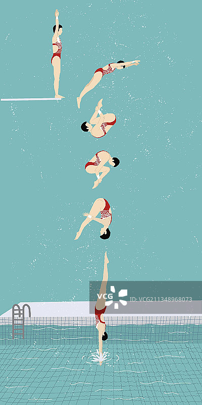 赛场掠影之跳水图片素材