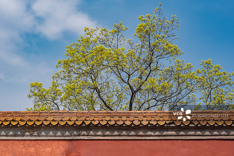 北京明十三陵永陵宫墙图片素材