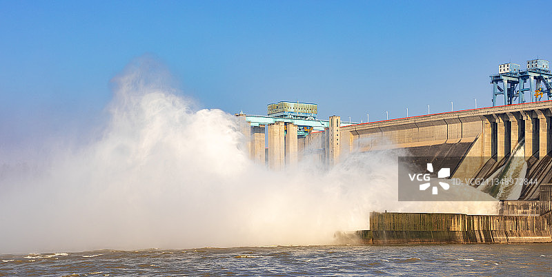 丹江口水库大坝图片素材