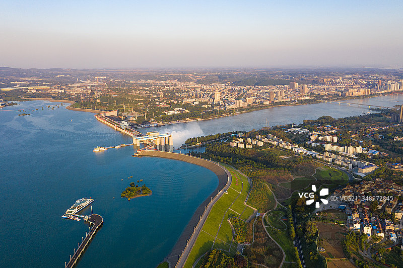 丹江口水库大坝图片素材