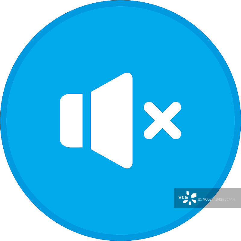 白色背景上的静音标志图片素材