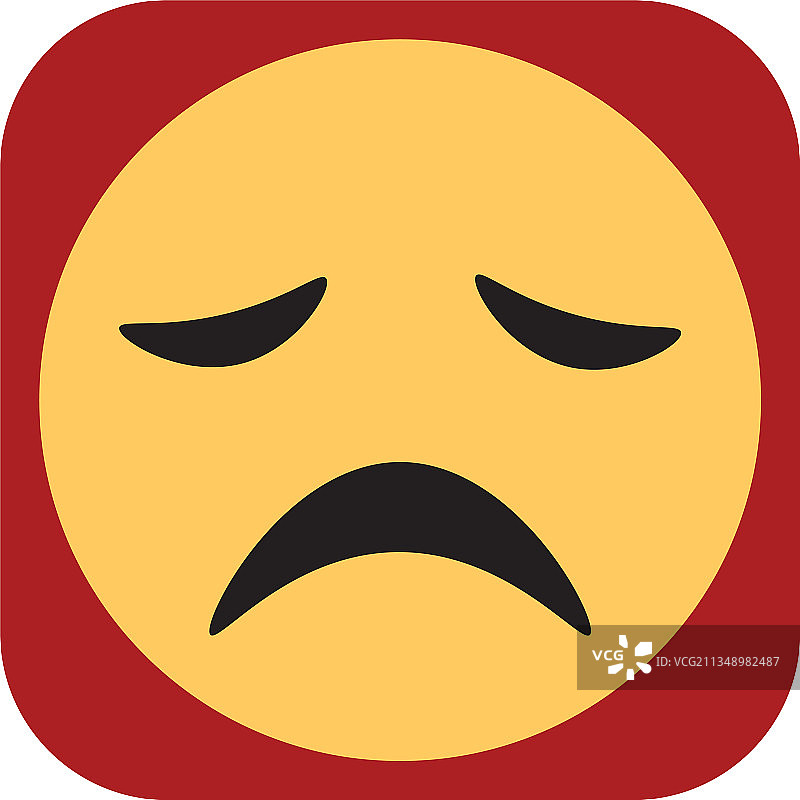 白色背景上的无聊表情符号图片素材