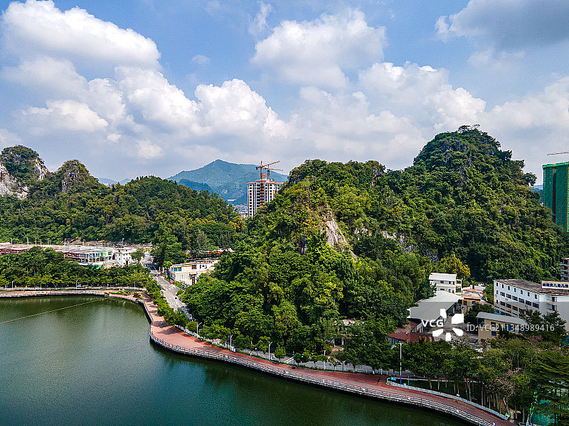 广东省云浮市蟠龙天湖自然风光图片素材