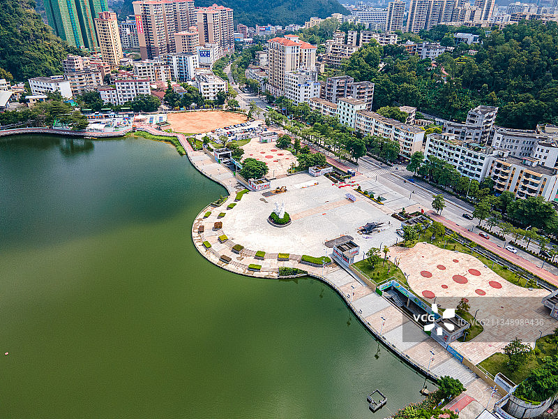 广东省云浮市蟠龙天湖自然风光图片素材